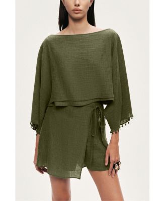 Women's Wrap Mini Skirt