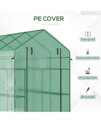 Walk-in house, 18 Shelves, 84.25" x 56.25" x 76.75",