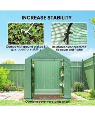 Walk-in house, 18 Shelves, 95.25" x 70.75" x 82.75",