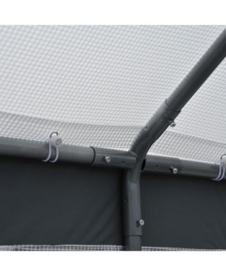 8' x 6' x 7.5' Steeple Walk-In house Tunnel Portable Garden Steel Frame