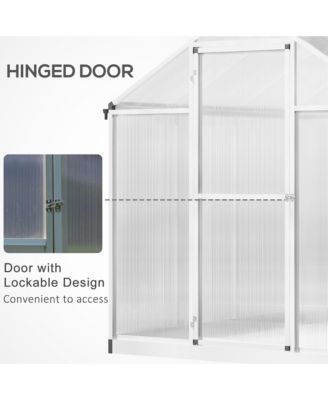 8' x 6' Portable Outdoor Walk-In Garden house w/ Roof Vent