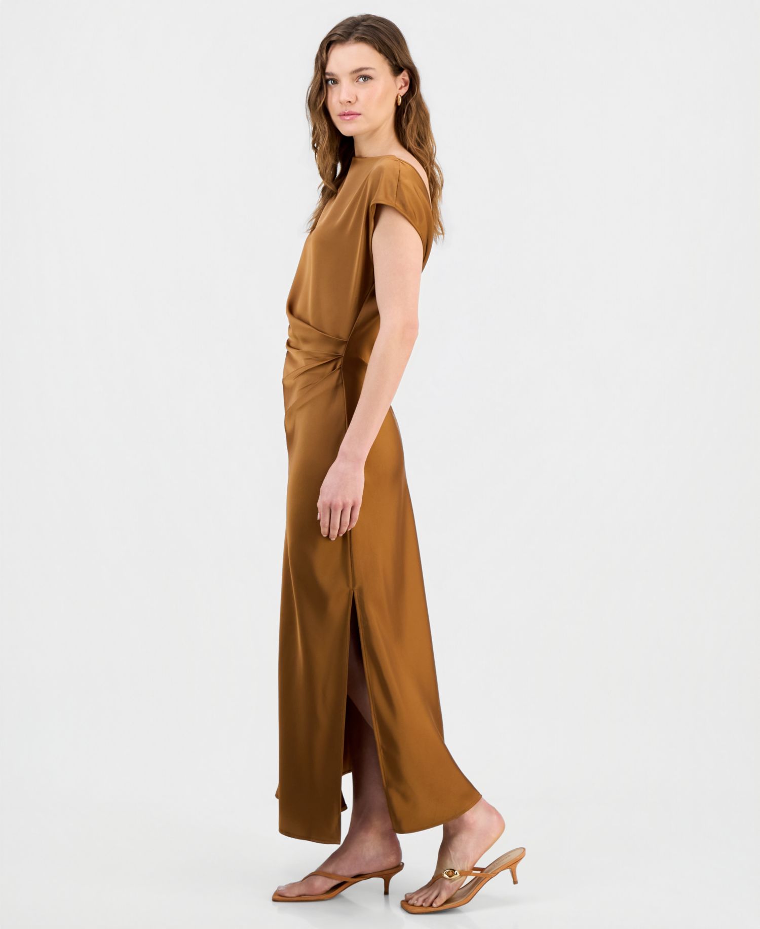 Women's Slim Side-Cinched Maxi Dress