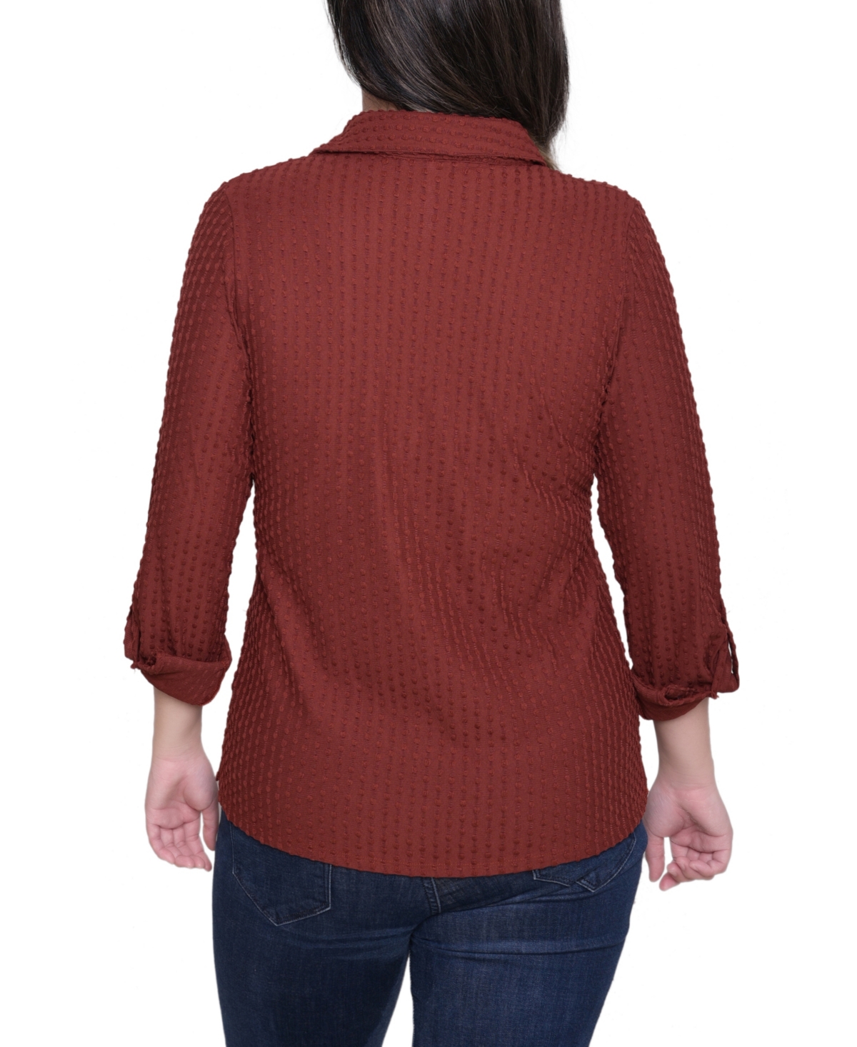 Ny Collection Women's Long-sleeve Textured Knit Top