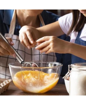 Zulay Kitchen 3 Inch Danish Dough Whisk 2 Pack Stainless Steel Whisk