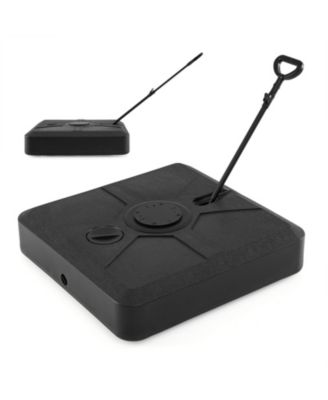 Cantilever Umbrella Base with Wheels, Retractable Pull Rod, 360degree(s) Rotation for Pool