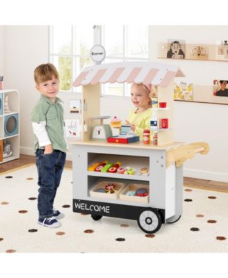 Toy Cart Play Set with POS Machine and Lovely Scale