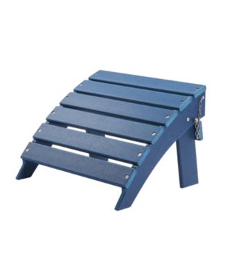 HDPE Folding Adirondack Ottoman Footrest, Weather-Resistant