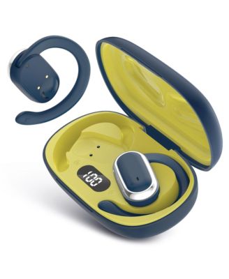 Open Ear Wireless Earbuds with Smart Digital Display and Over Ear Hooks