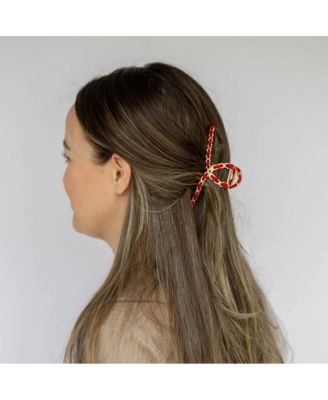 Women's Raffia Looped Hair Claw Clip