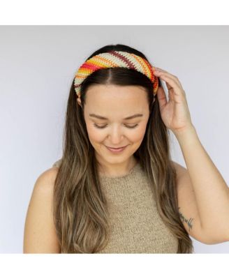 Women's Classic Padded Woven Raffia Headband