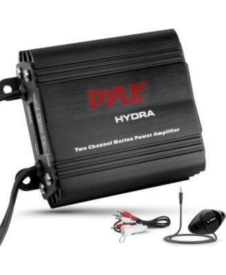 2-Ch. Waterproof Rated Marine Amplifier 400 Watts RMS with RCA Adapter