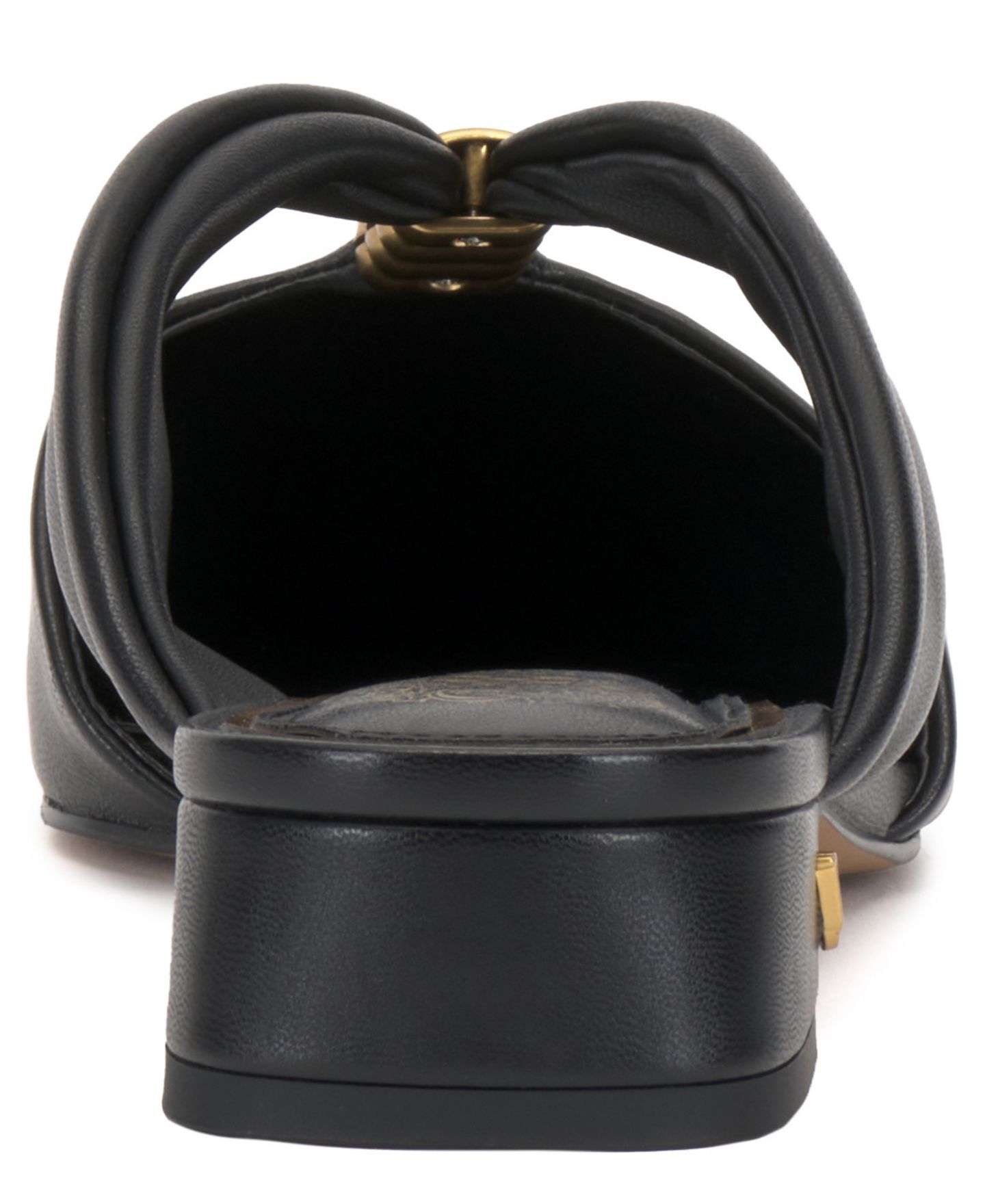 Женские сабо Vince Camuto Vanika Slip-On Mules, цвет: Чёрный кожаный — фото 3