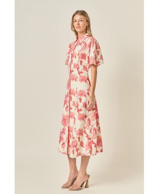 Women's A-Line Mini Shirt Dress