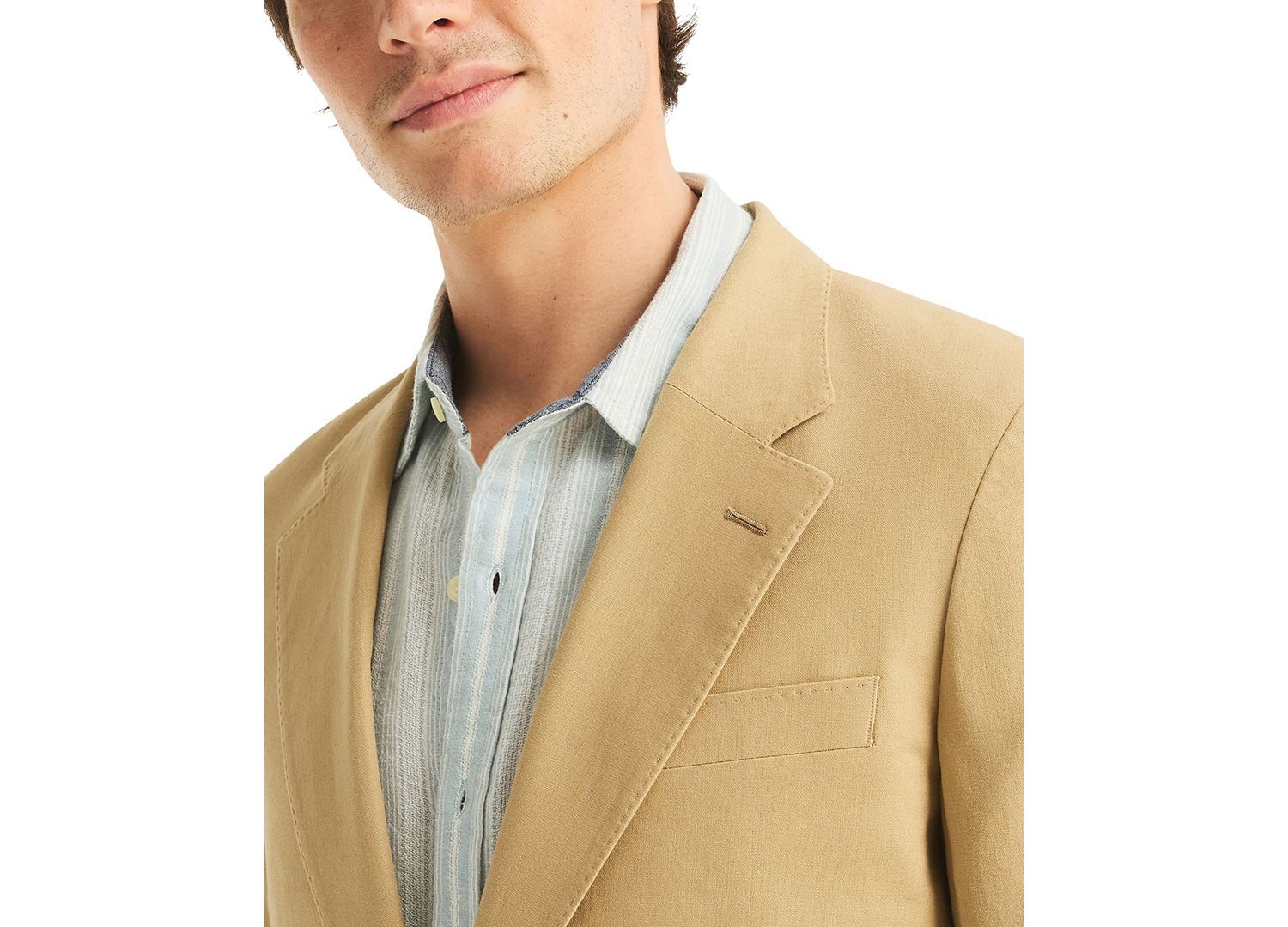 Men's Two Button Linen-Blend Sport Blazer