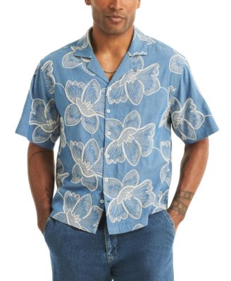 Men's Short-Sleeve Camp Collar Shirt