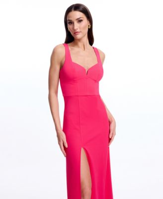 Women's NetTie-Sleeveless A-Line Ball Gown