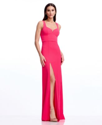 Women's NetTie-Sleeveless A-Line Ball Gown