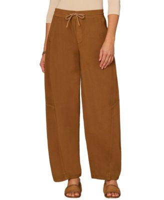 Petite Sky Rise Relaxed Straight-Leg Joggers Pants