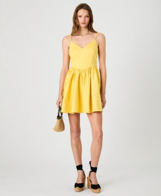 Women's Sleeveless V-Neck Mini Dress