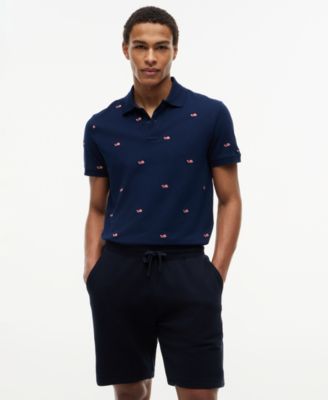 Men's Embroidered Flag Polo Shirt
