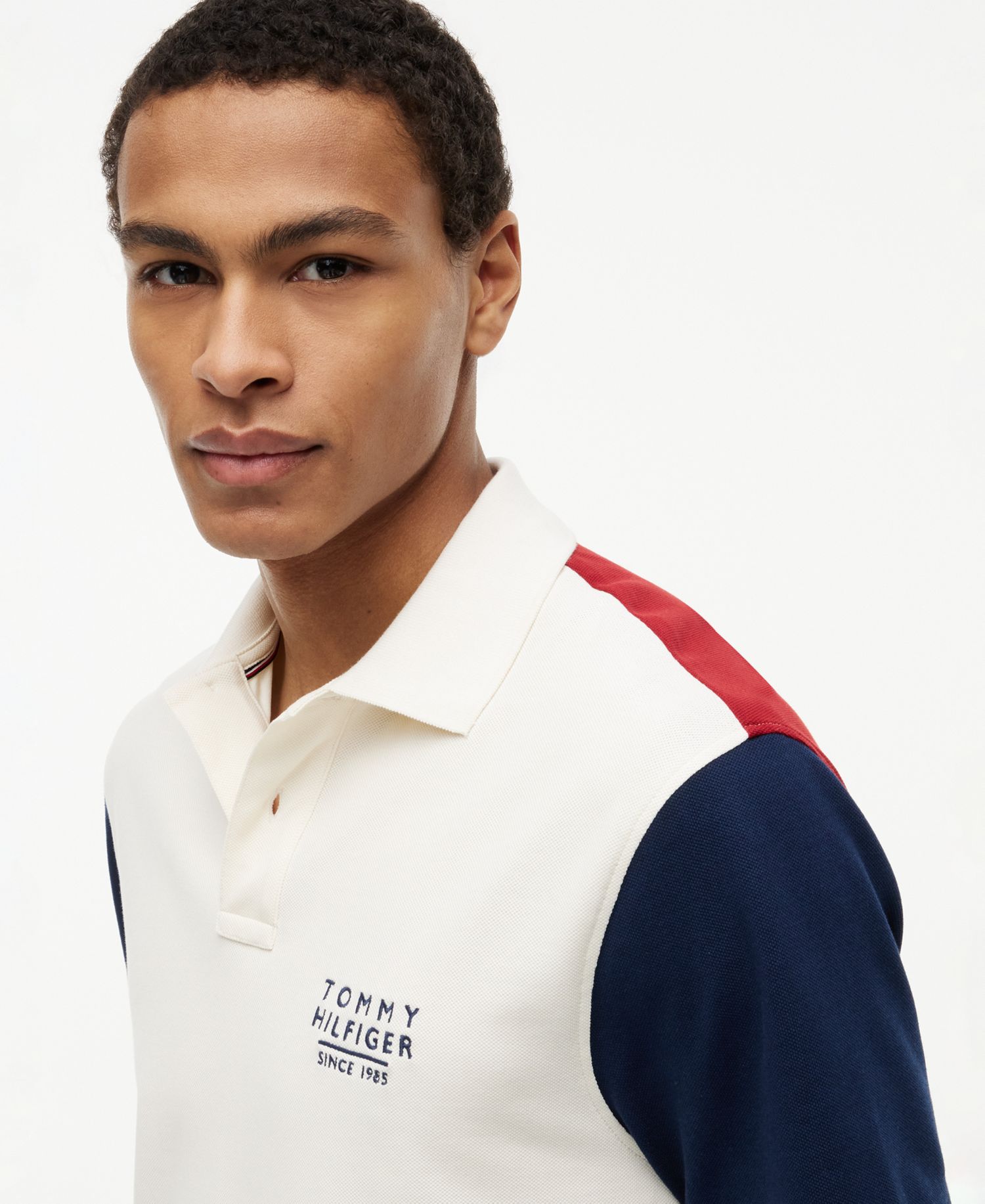 Men's Color-Block Classic-Fit Polo Shirt