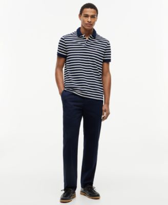 black dress shirt with white stripes Solemare Men's Blue Stripe Shirt, Large