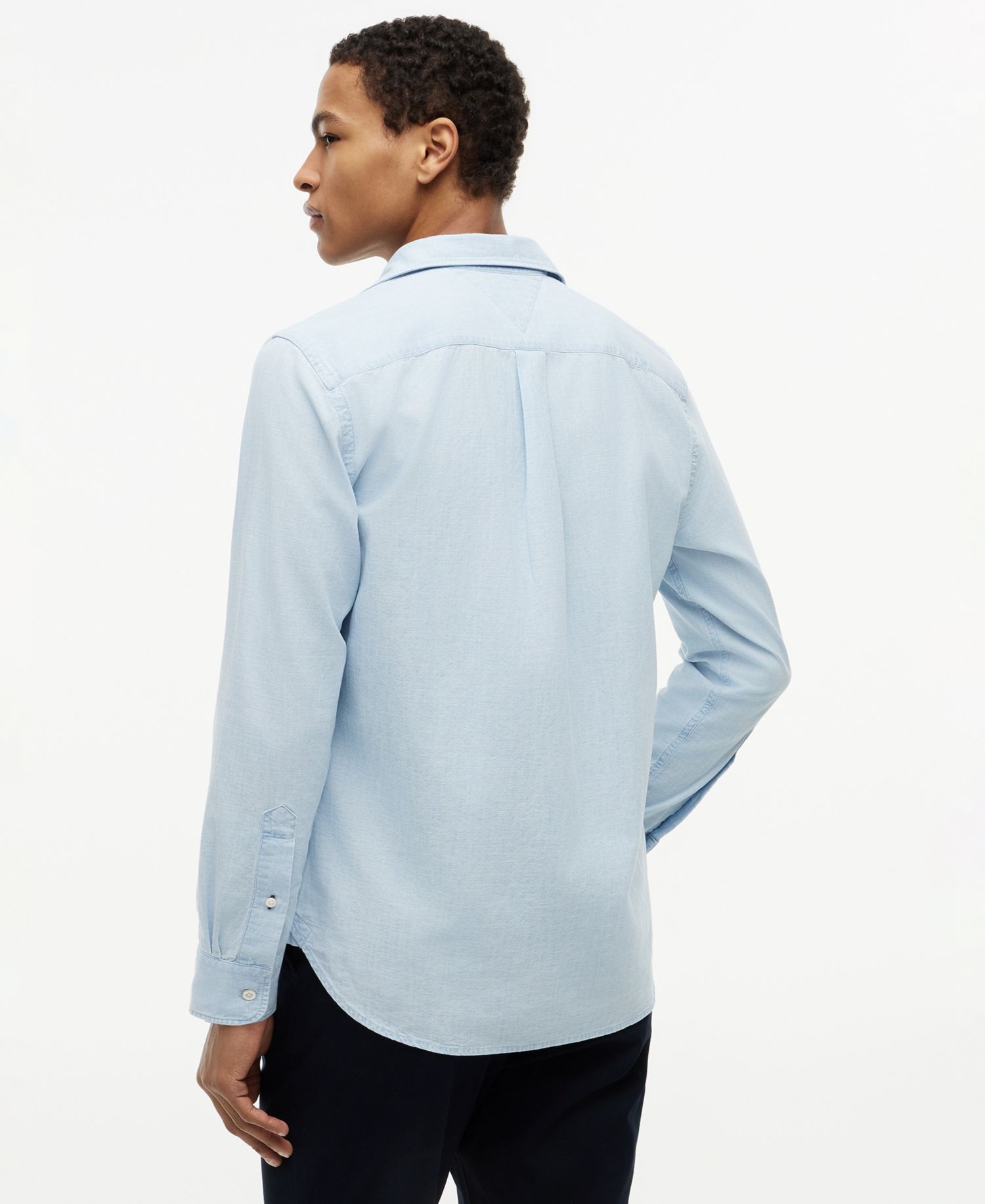 Men's Regular-Fit Chambray Solid Shirt