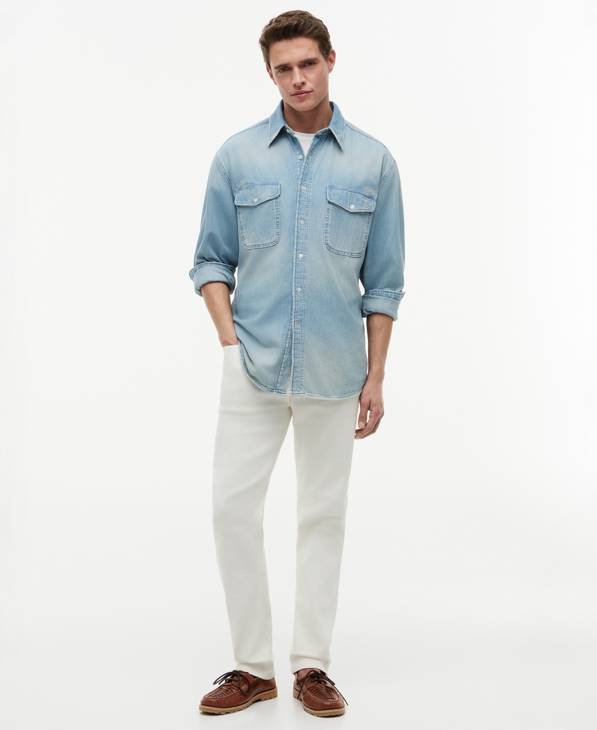 Tommy Hilfiger Men's Regular-Fit Indigo Shirt