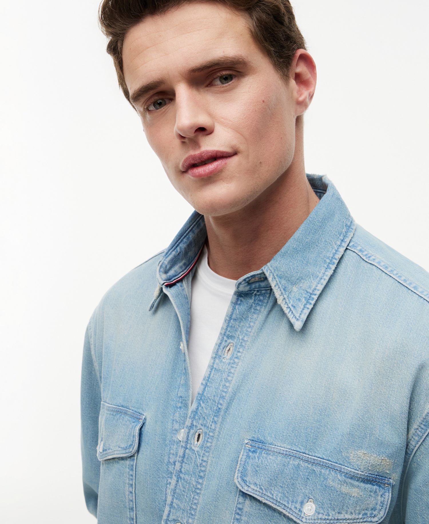 Men's Relaxed-Fit Indigo Shirt