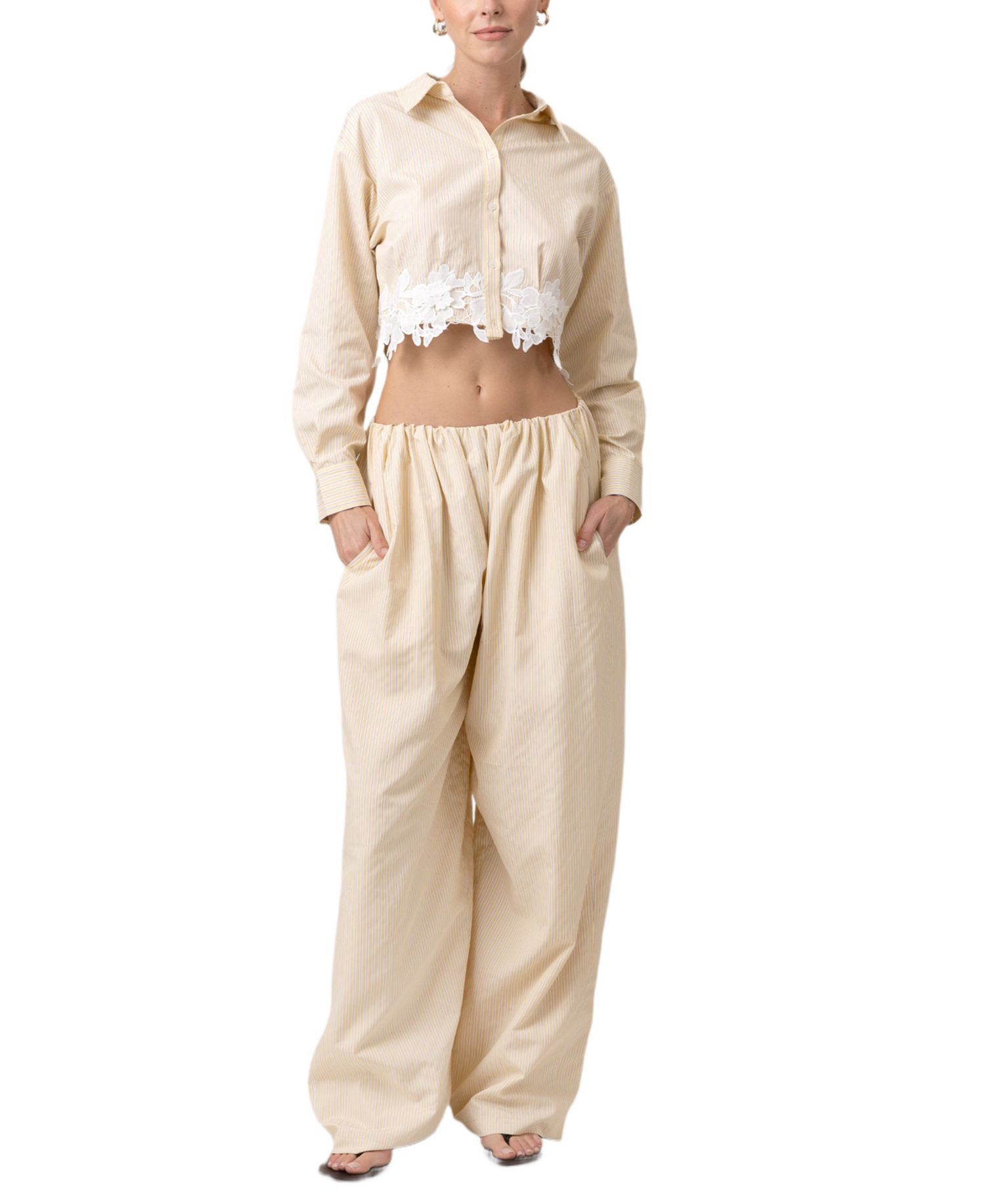 Women's Noemi Long-Sleeve Crop Shirt