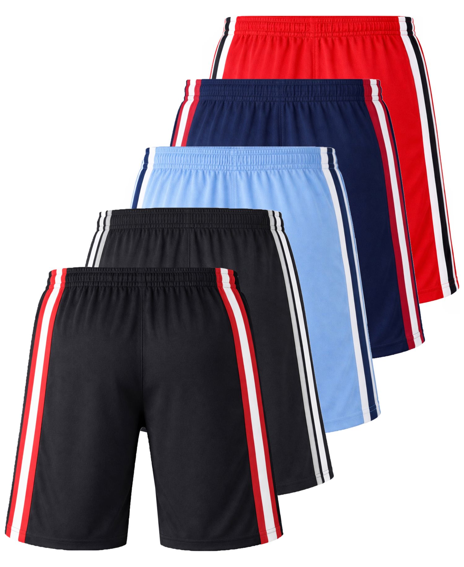 Men's Jump Start 5-Pack Moisture Wicking Performance Shorts