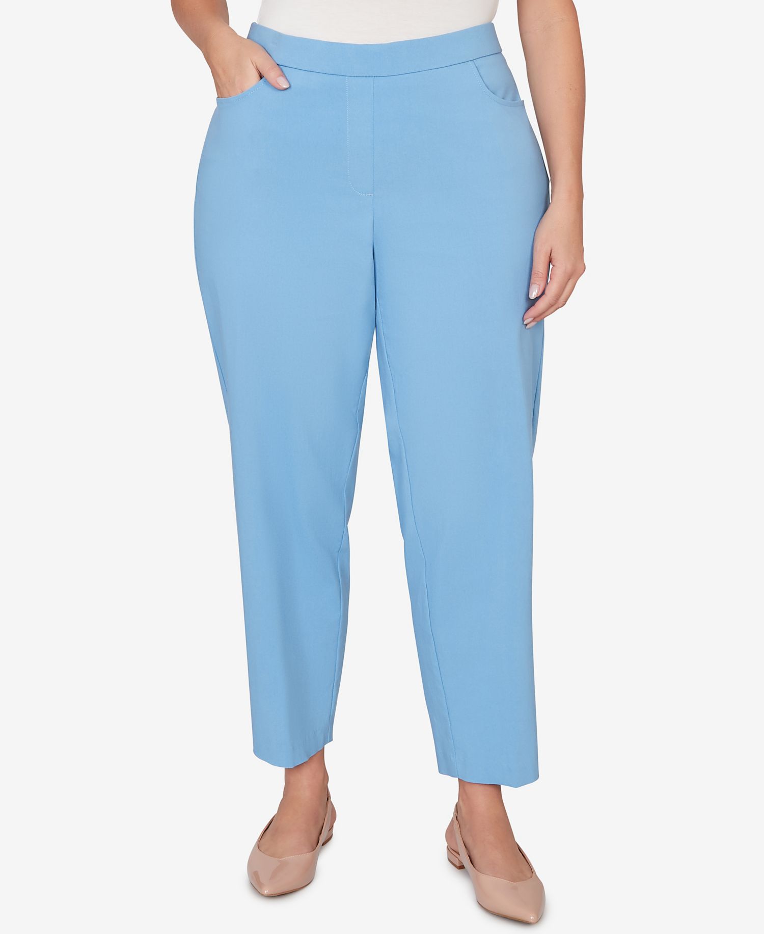 Plus Size St. Augustine Tailored Stretch Comfort Waistband Front Pocket Pants