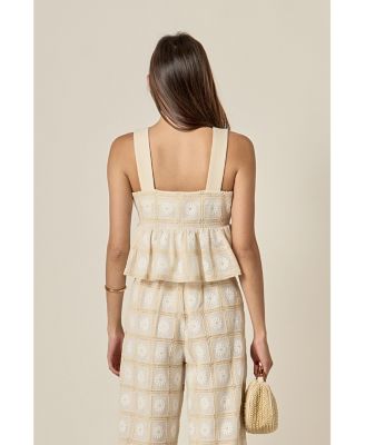 Women's The Bria Crochet Sleeveless Top