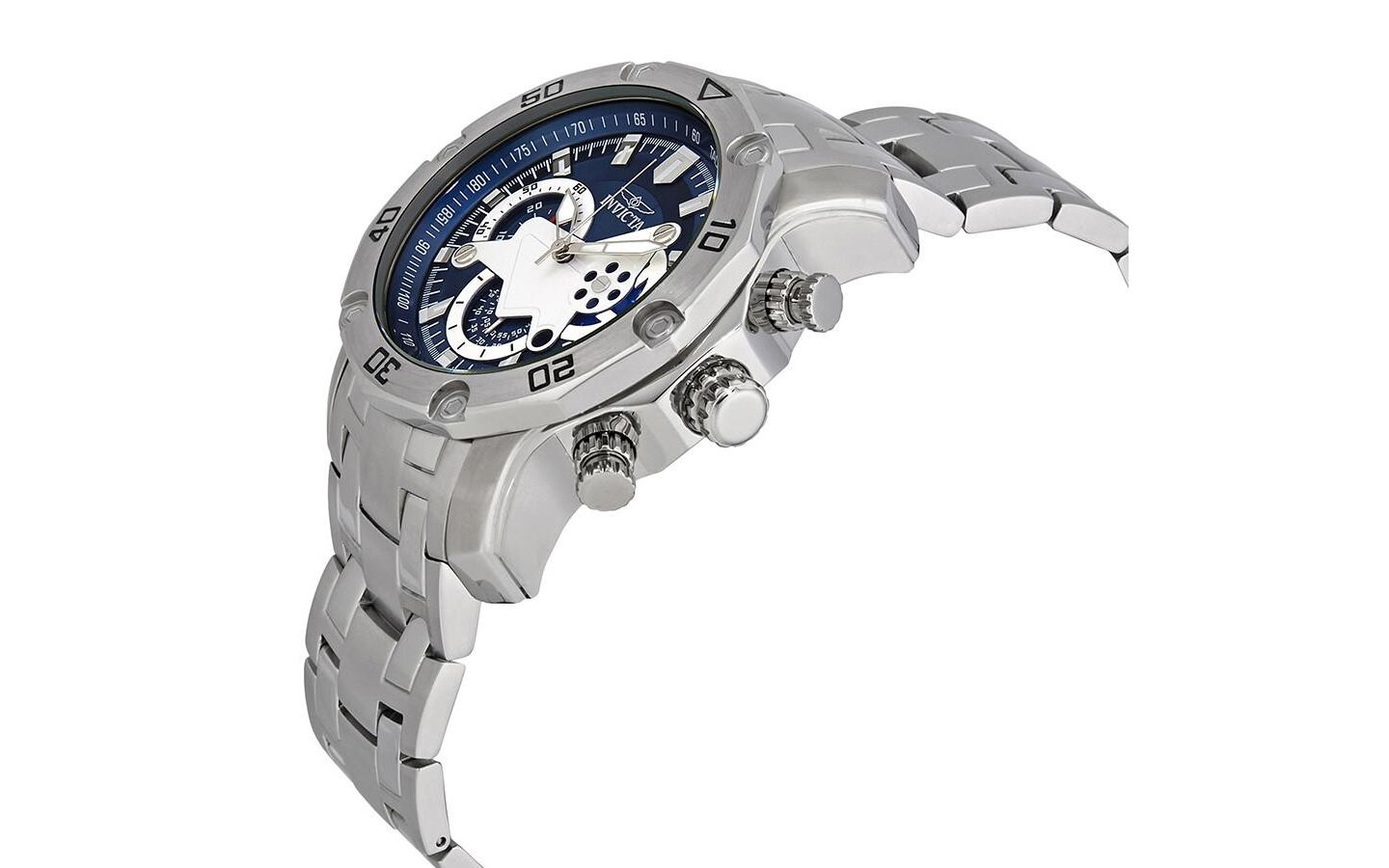 Мужские часы Invicta Pro Diver Quartz Multifunction Dial, цвет: Нержавеющая сталь — фото 2