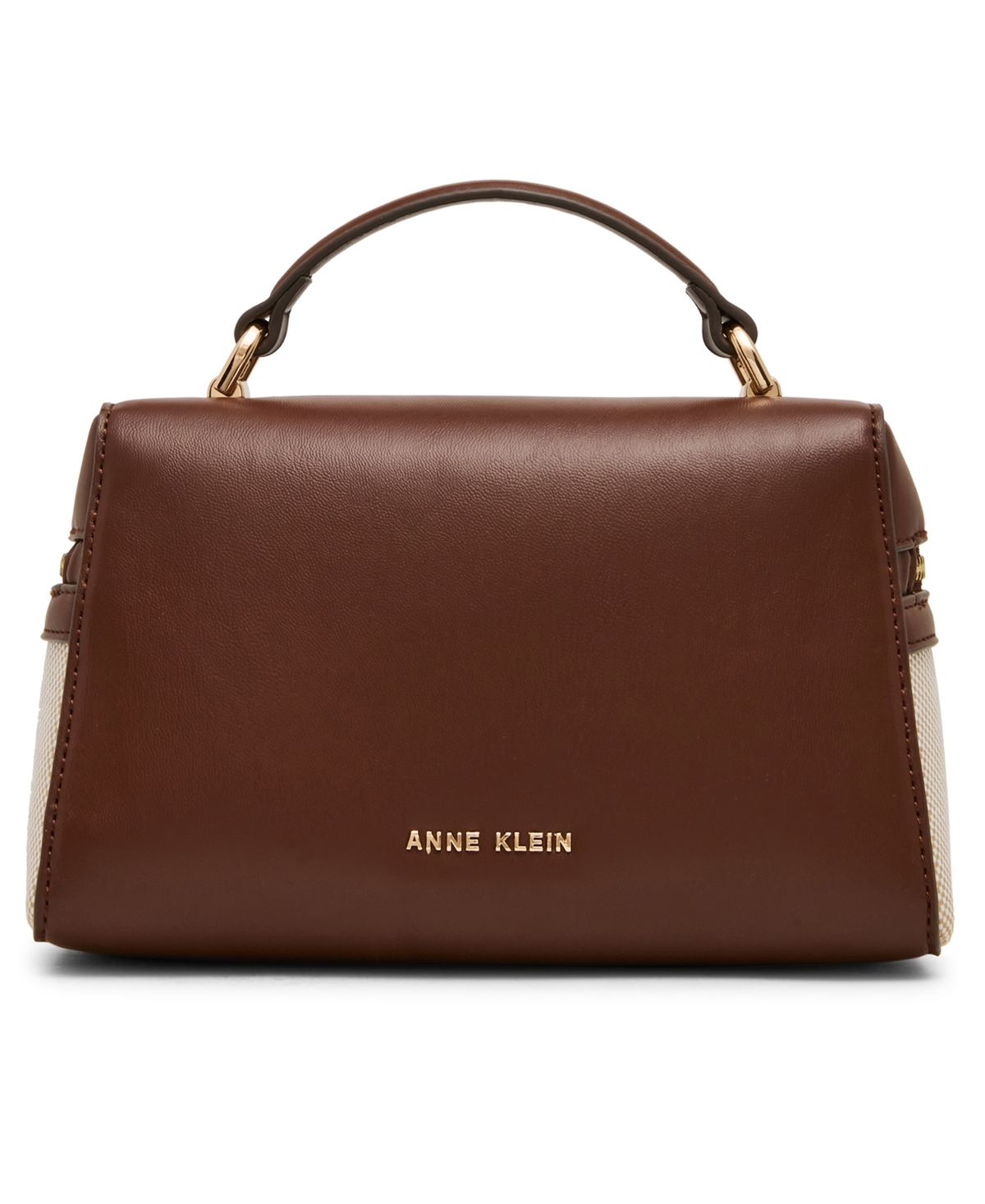 Anne Klein Small Canvas Convertible Train Case Handbag