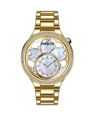 Women's 46754 Wildflower Quartz PC10 Mother of Pearl, Metal Dial Watch