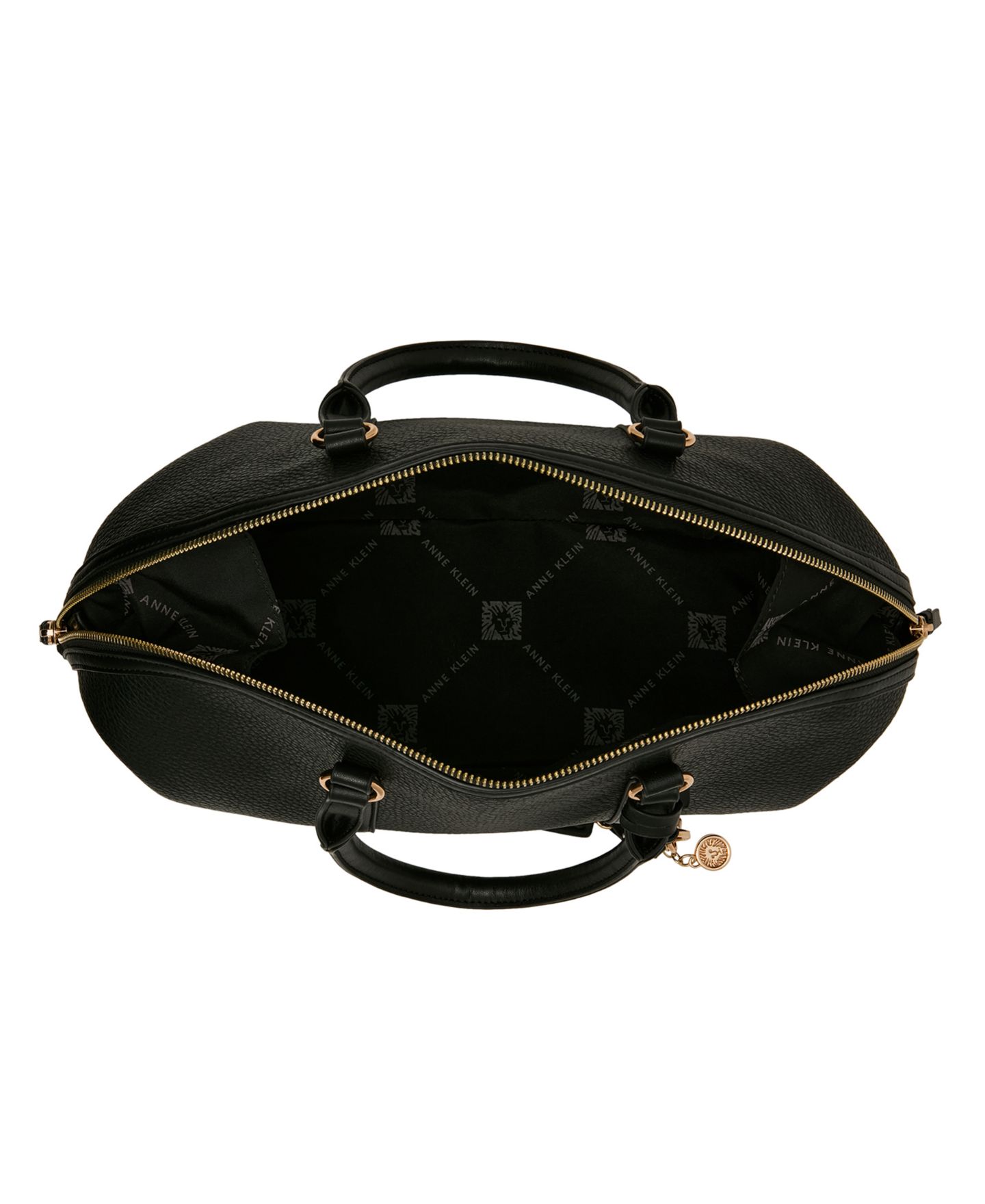 Женская сумка Anne Klein Medium Bowler Charms Satchel Handbag, цвет: Чёрный — фото 4