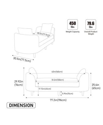 Upholstered End of Bed Bench with Armrests and Bolsters