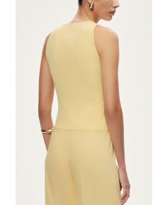 Women's Floral Cut-Out Knit Top