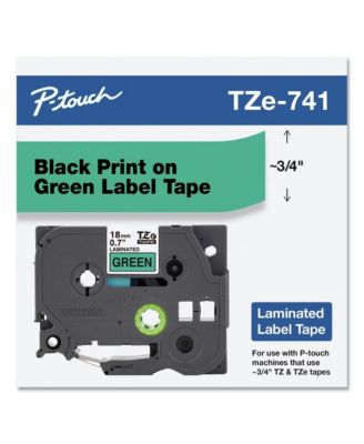 TZE741 0.7 in. x 26.2 ft. TZe Standard Adhesive Laminated Labeling Tape