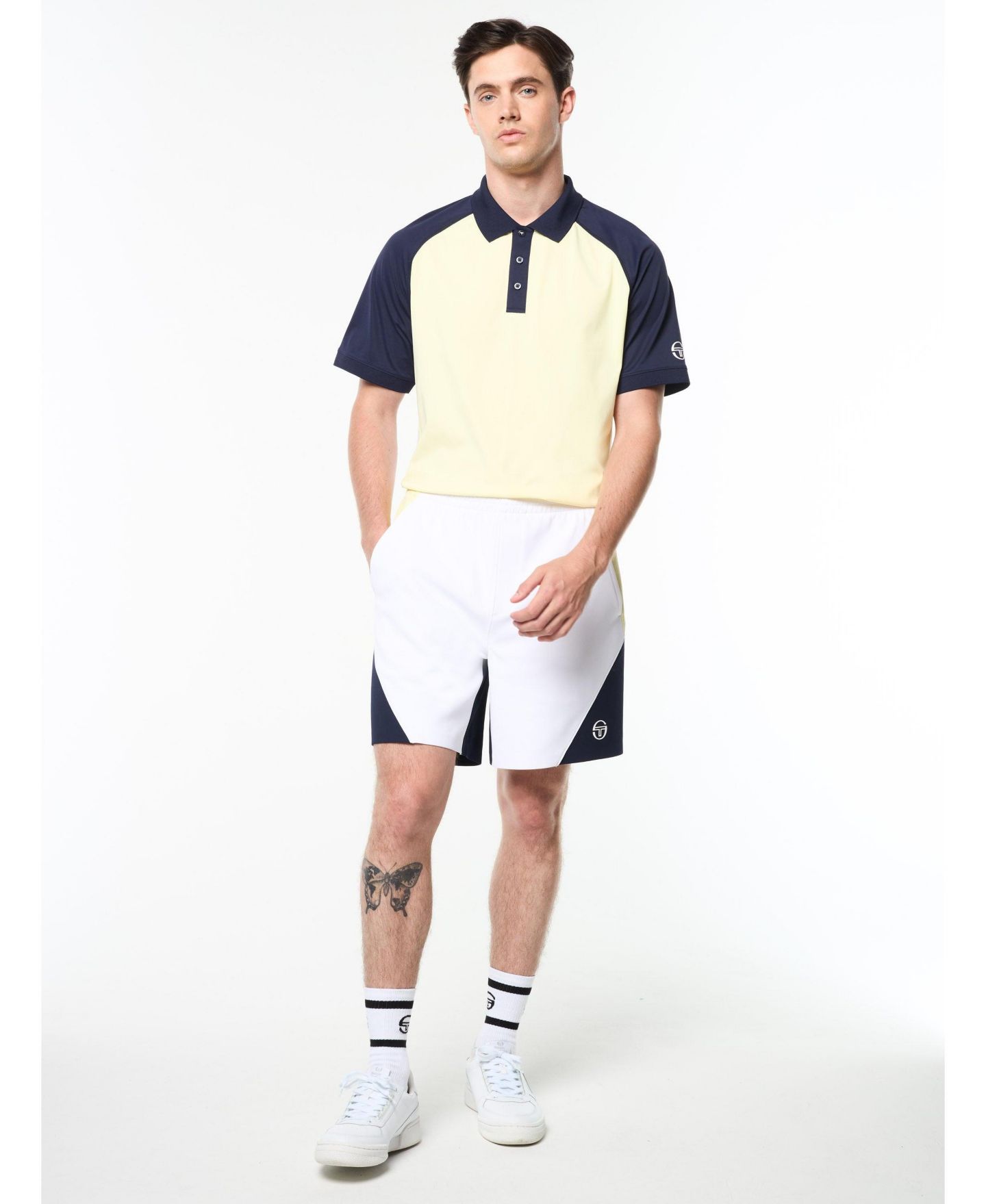 Мужские теннисные шорты Sergio Tacchini Pagia, цвет: Жёлтый — фото 2