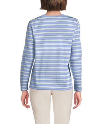 Women's Tall Supima Cotton Long Sleeve V-Neck T-Shirt