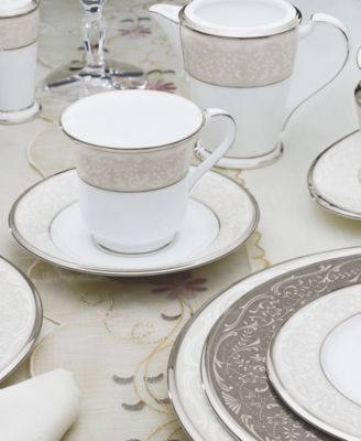 ノリタケ  SILVER PALACE  23cm  5枚 新品 Noritake Silver Palace Dinnerware Collection - Macy's