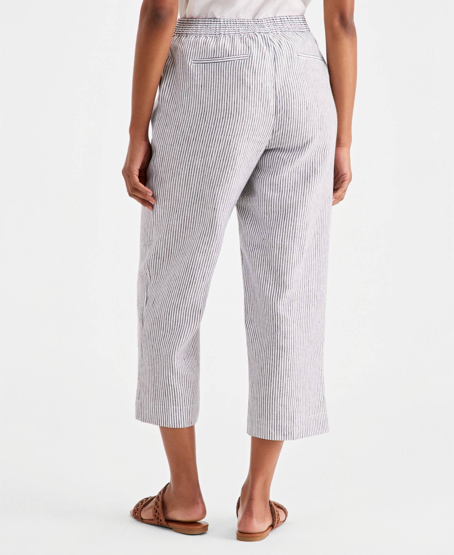 Women's Lined Printed Cropped Pants