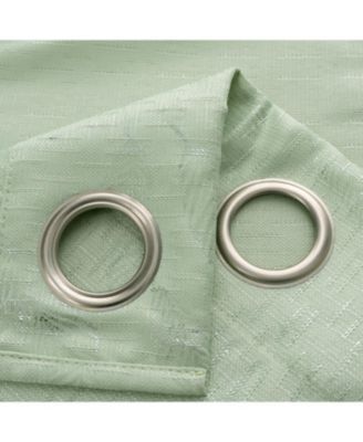 Bexley Foil Jacquard Polyester Window Curtain Grommet Panel 52" x 84"