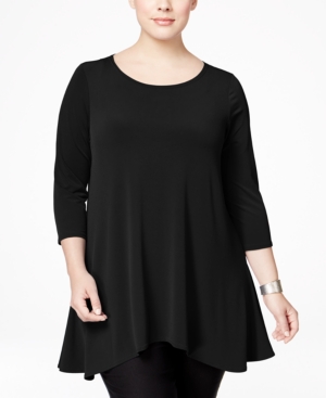 Alfani Plus Size Swing Top, Only at Macys