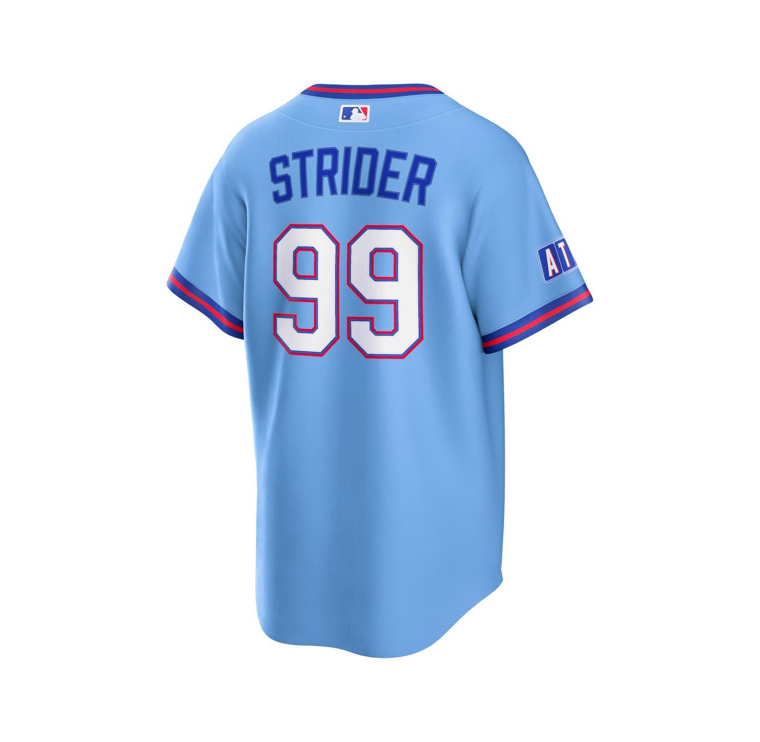 Men's Spencer Strider Powder Blue Atlanta Braves 2026 City Connect Stadium Jersey