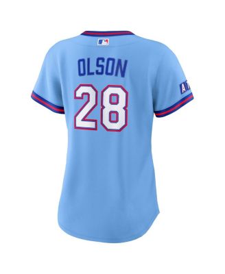 Women's Matt Olson Powder Blue Atlanta Braves 2026 City Connect Stadium Jersey