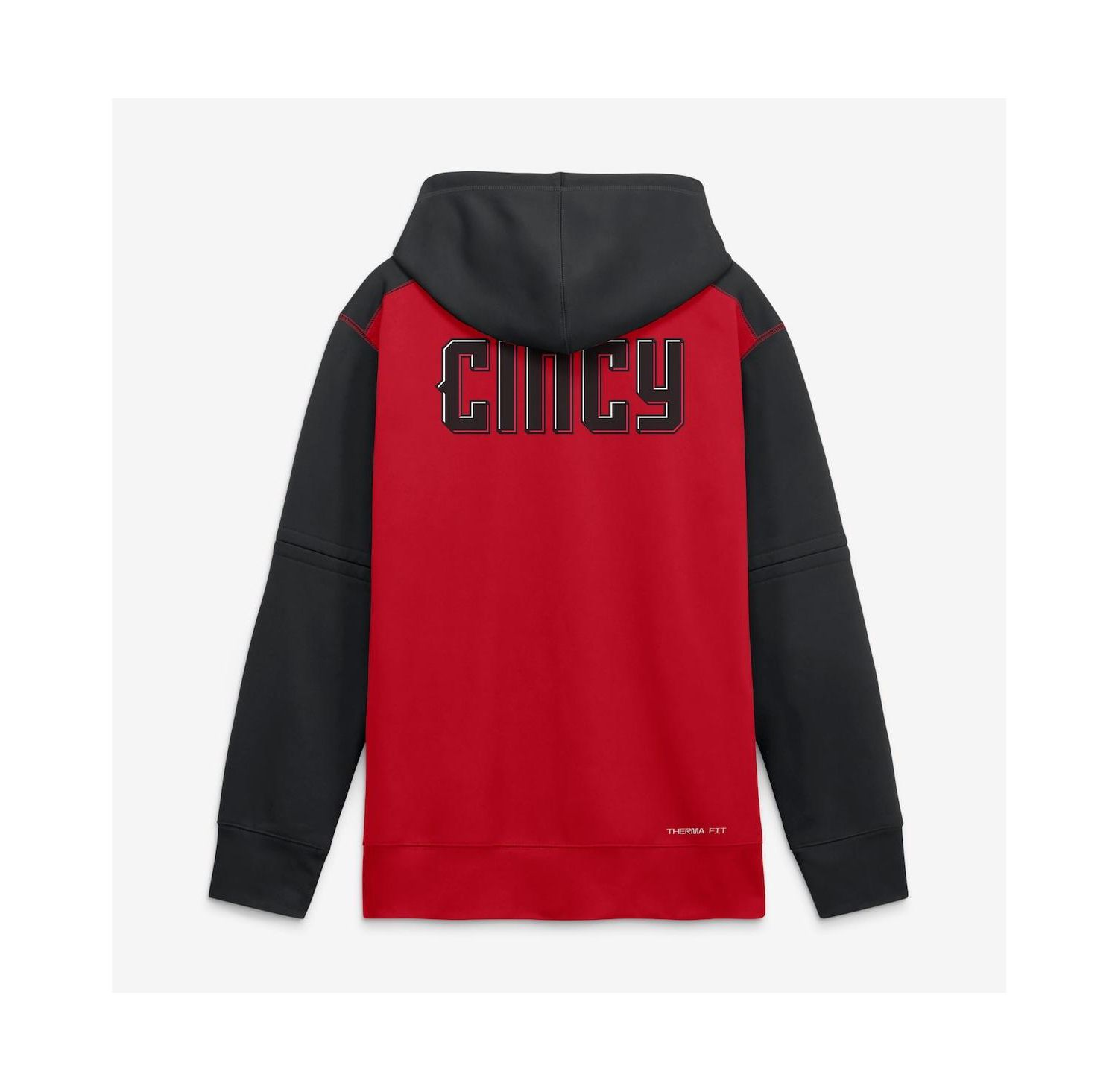 Men's Red/Black Cincinnati Reds 2026 City Connect Authentic Collection Therma-FIT Hoodie