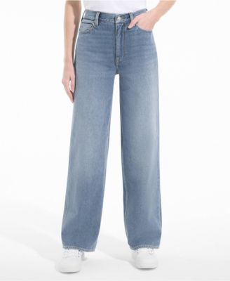 Women's Rigid Denim Mid Rise Baggy Jeans